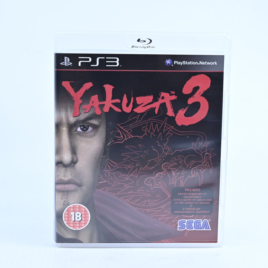 Yakuza 3 - Sony Playstation 3 / PS3 Game - No Manual - MINT DISC!