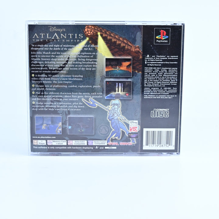 Disney's Atlantis: The Lost Empire - PS1 Game + Manual - PAL