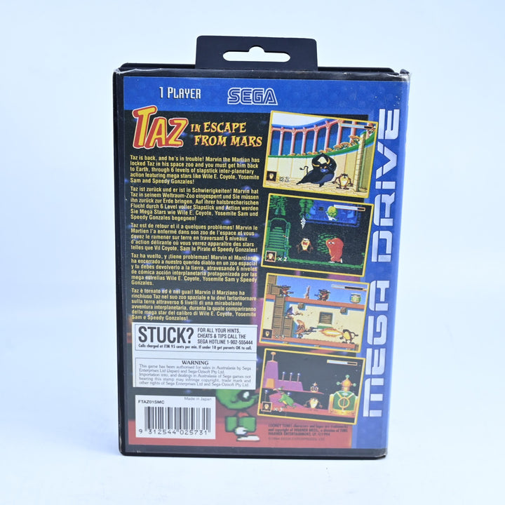 Taz in Escape From Mars - Sega Mega Drive Game - No Manual - PAL - FREE POST!