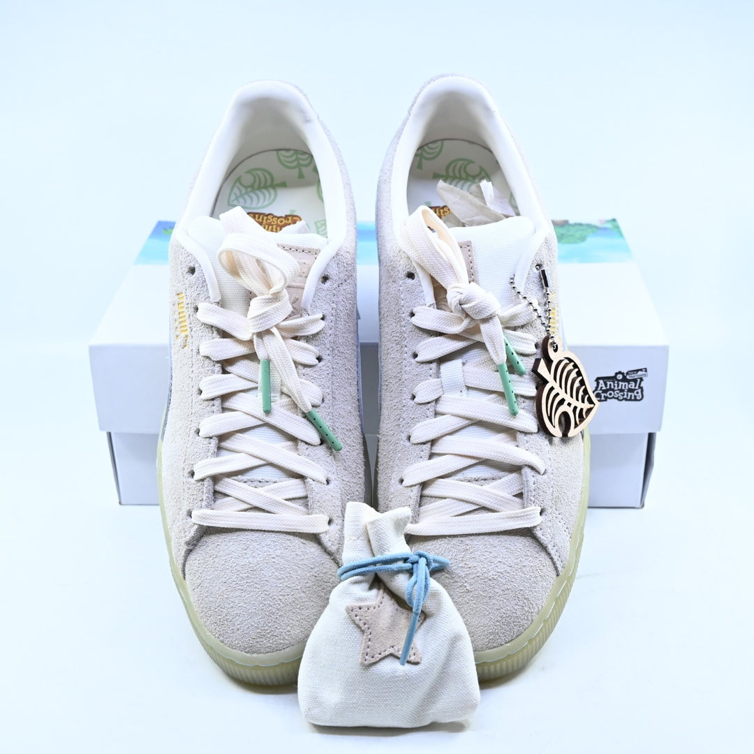 UNUSED! Animal Crossing: New Horizons - Puma Suede Whisper White Mens US7.5 Shoe