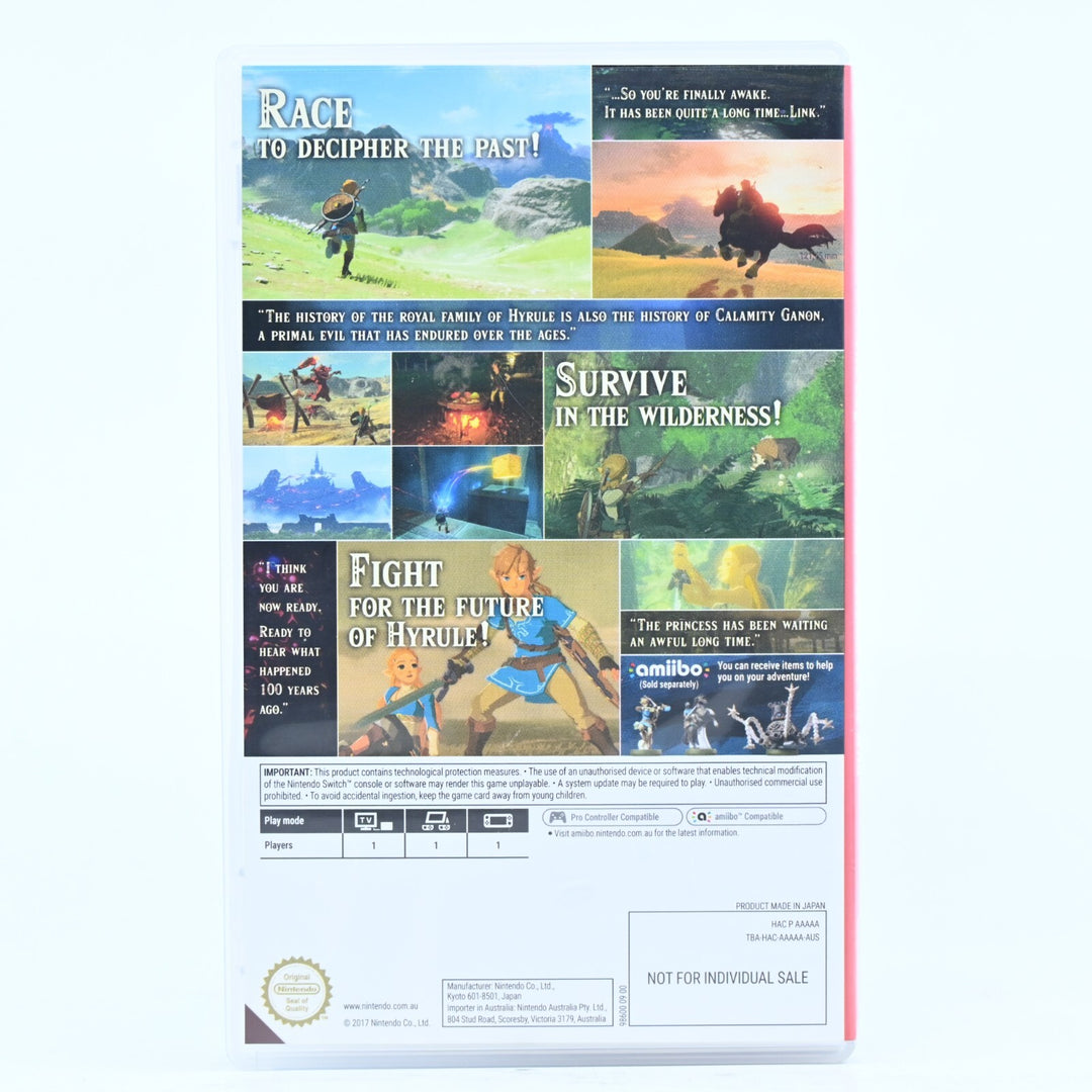 The Legend of Zelda: Breath of the Wild - Nintendo Switch Game - FREE POST!