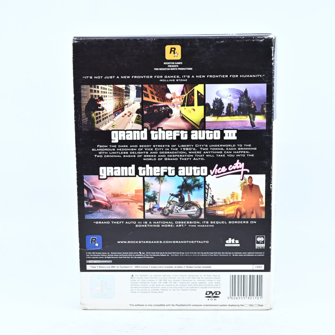 Grand Theft Auto Double Pack - Sony Playstation 2 / PS2 Game + Manual - PAL