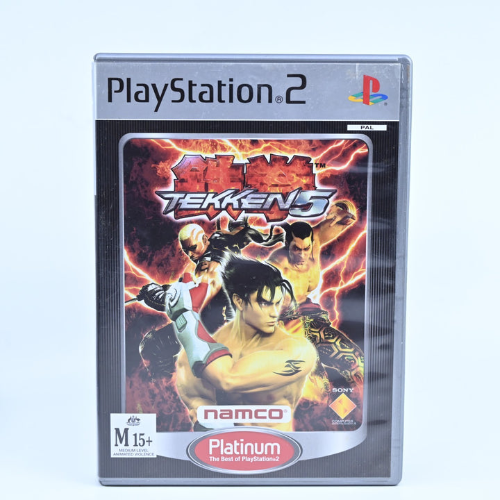 Tekken 5 - Sony Playstation 2 / PS2 Game + Manual - PAL - NEAR MINT DISC!
