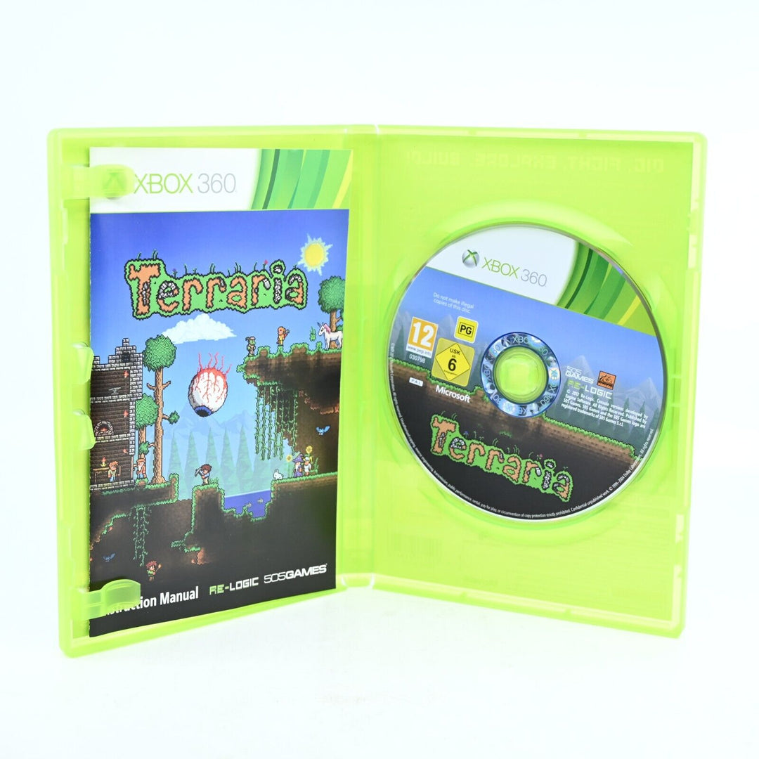 Terraria - Xbox 360 Game + Manual - PAL - MINT DISC!