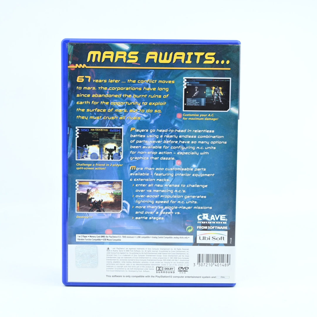 Armored Core 2 - No Manual - Sony Playstation 2 / PS2 Game PAL - NEAR MINT DISC!