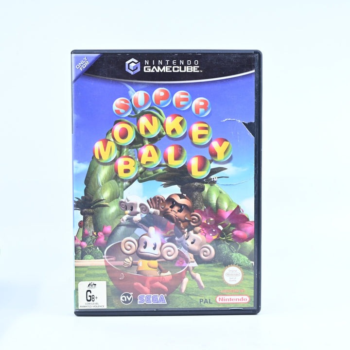 Super Monkey Ball - Nintendo Gamecube Game + Manual - PAL - FREE POST!