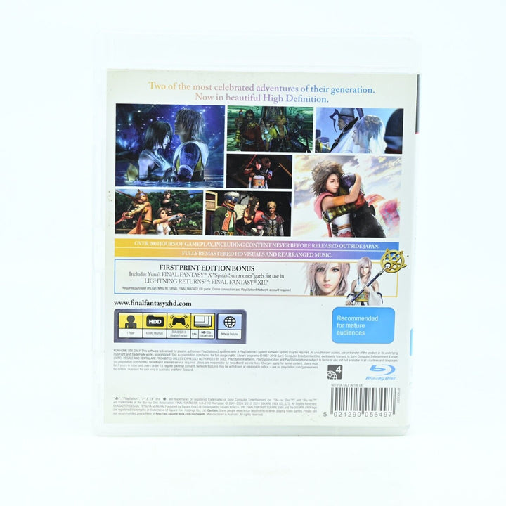 Final Fantasy X / X-2 HD Remaster - Sony Playstation 3 / PS3 Game + Manual