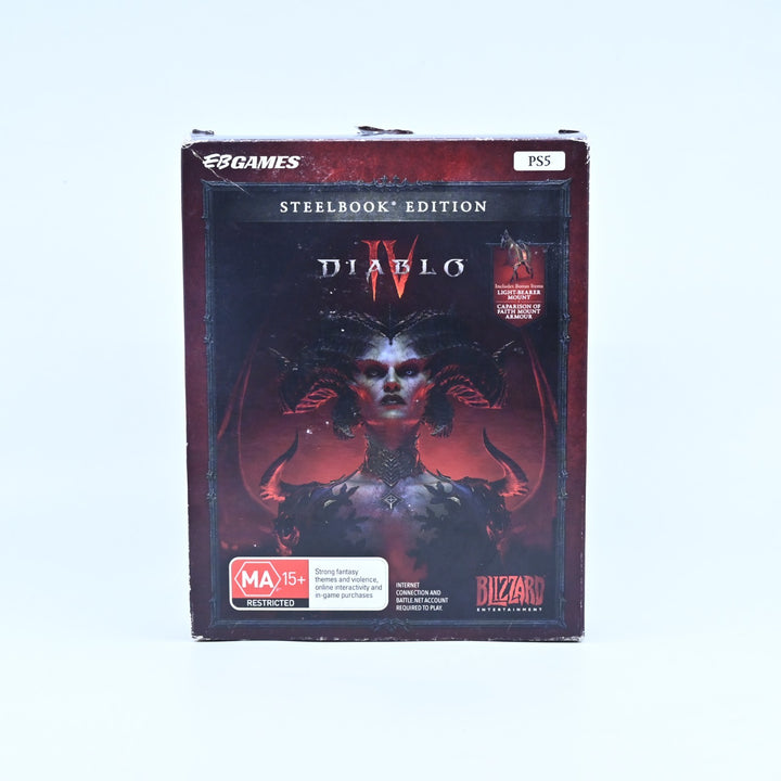 Diablo IV 4 - Steelbook Edition - Sony Playstation 5 / PS5 Game - MINT DISC!