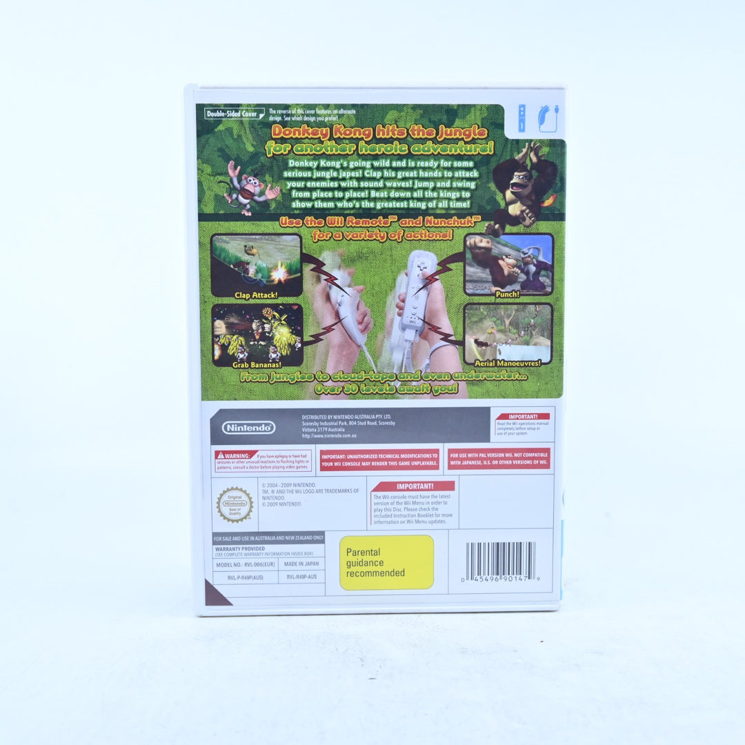 Donkey Kong Jungle Beat - Nintendo Wii Game + Manual - PAL - MINT DISC!