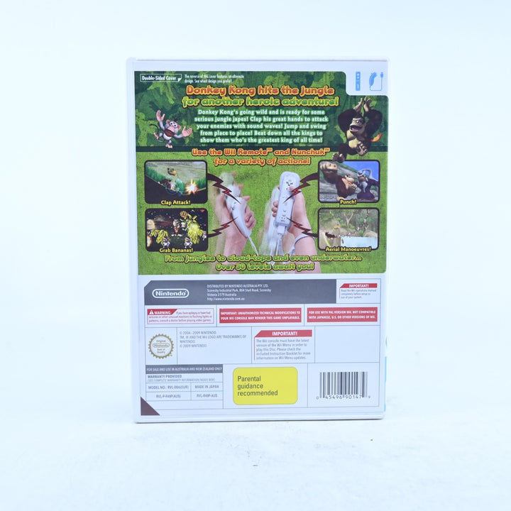 Donkey Kong Jungle Beat - Nintendo Wii Game + Manual - PAL - MINT DISC!
