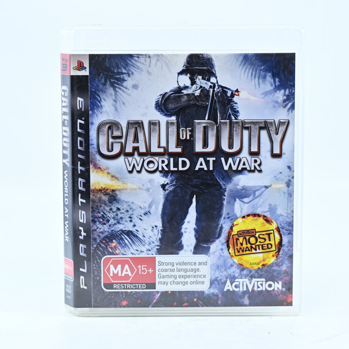 Call of Duty: World at War - Sony Playstation 3 / PS3 Game + Manual - FREE POST!