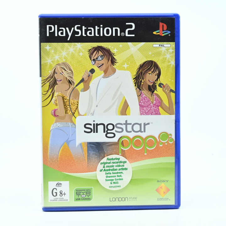 SingStar Pop - Sony Playstation 2 / PS2 Game + Manual - PAL - MINT DISC!
