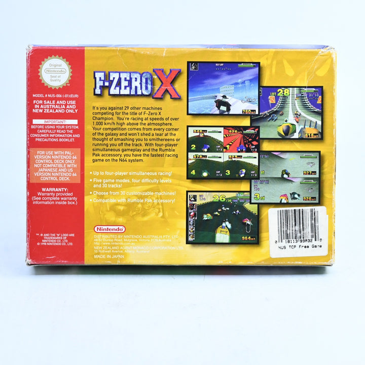 F-Zero X - N64 / Nintendo 64 Boxed Game - PAL - FREE POST!