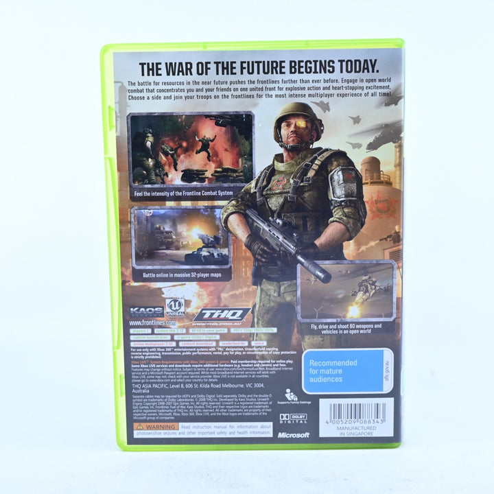 Frontlines Fuel of War Special Edition - Xbox 360 Game + Manual - NO T-SHIRT