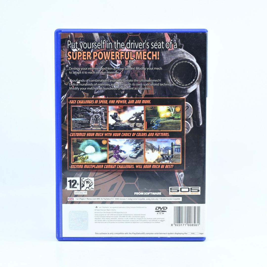 Armored Core: Nine Breaker - Sony Playstation 2 / PS2 Game + Manual - MINT DISC!