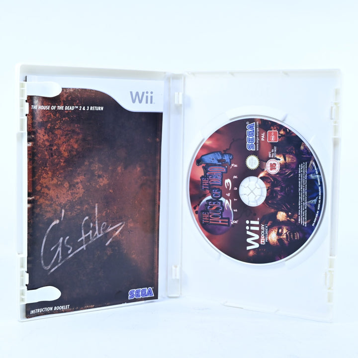 House of the Dead 2 &amp; 3 Return - Nintendo Wii Game + Manual - PAL - MINT DISC!