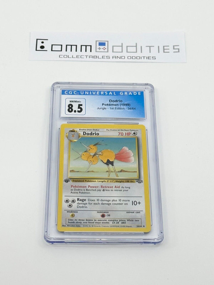 Dodrio 1st Edition CGC 8.5 Pokemon Card - 1999 Jungle Set 34/64 - FREE POST!