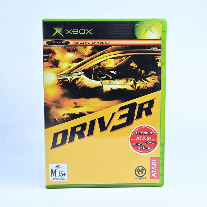 Driver 3 - Driv3r - Original Xbox Game + Manual - PAL - MINT DISC!