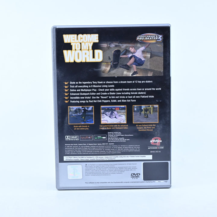 Tony Hawk's Pro Skater 3 - Sony Playstation 2 / PS2 Game + Manual - PAL