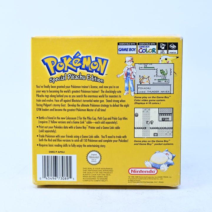 Pokemon Yellow Version - Nintendo Gameboy Boxed Game - PAL - NEW SAVE BATTERY!