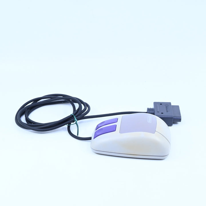 Mario Paint - Game with Mouse Pad and Mouse - Super Nintendo / SNES Accessory