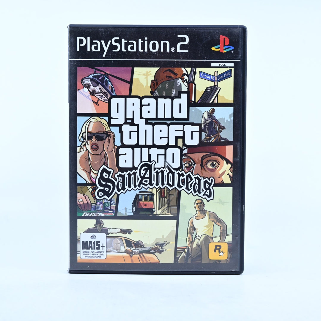 Grand Theft Auto: San Andreas - Sony Playstation 2 / PS2 Game - No Manual - PAL