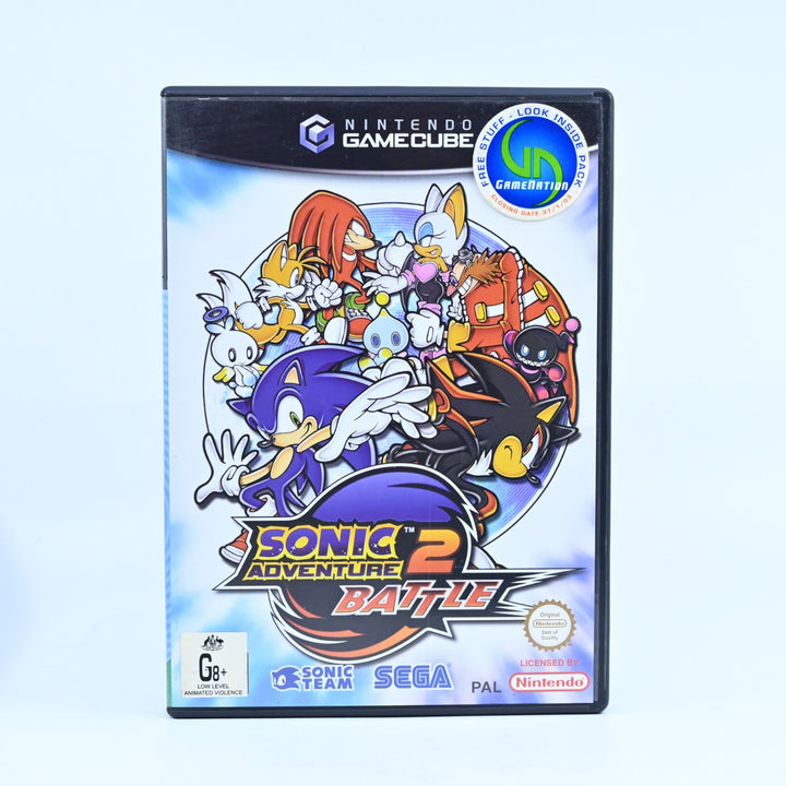 Sonic Adventure 2 Battle - Nintendo Gamecube Game + Manual - PAL - FREE POST!