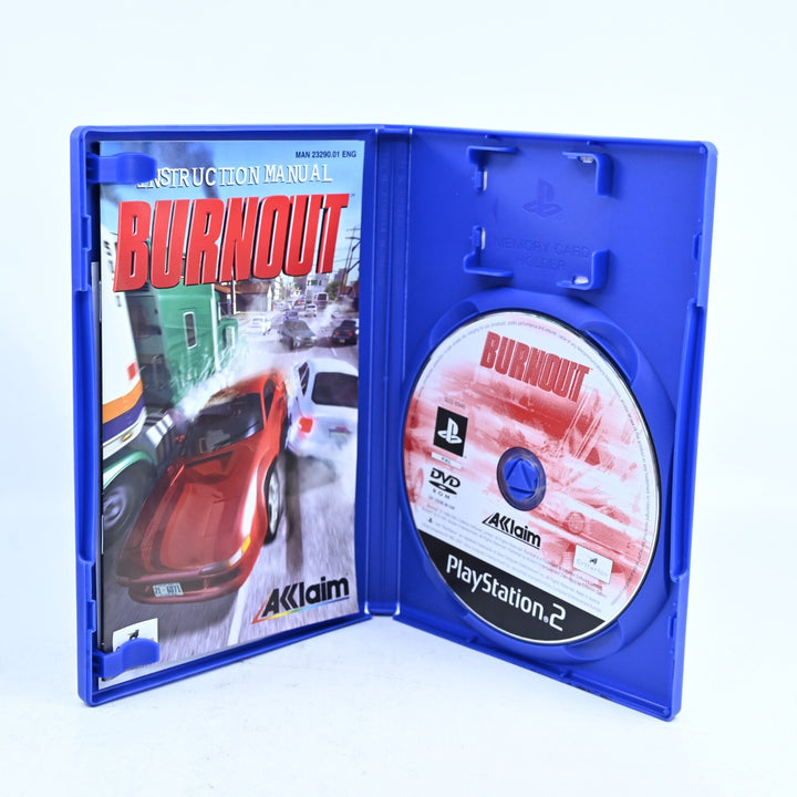 Burnout - Sony Playstation 2 / PS2 Game + Manual - PAL - MINT DISC!