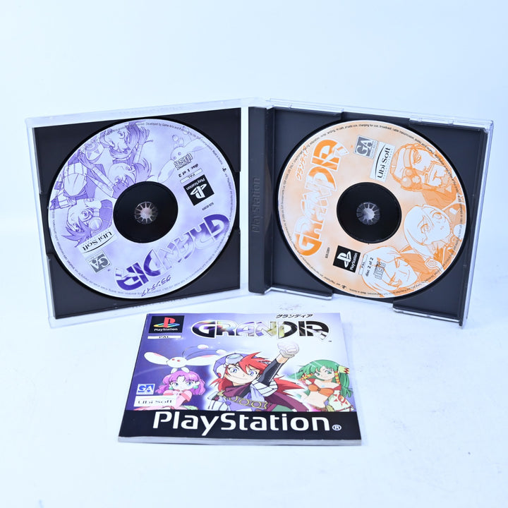Grandia - Sony Playstation 1 / PS1 Game + Manual - PAL - MINT DISC!