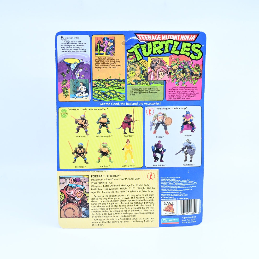 Bebop - Teenage Mutant Ninja Turtles / TMNT - Playmates 1980's Figure - Toy