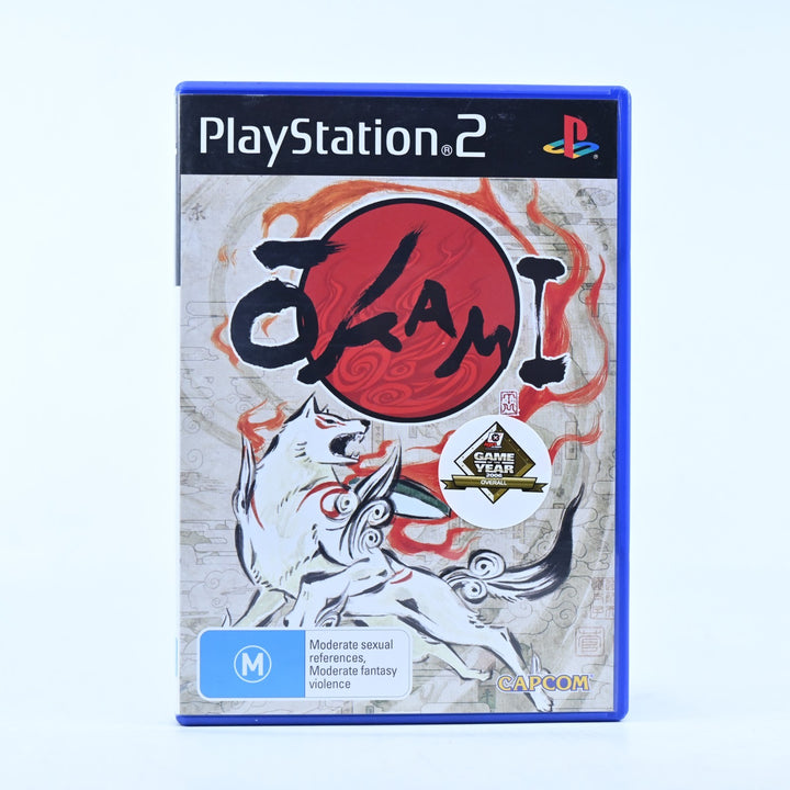 Okami - Sony Playstation 2 / PS2 Game + Manual - PAL - MINT DISC!