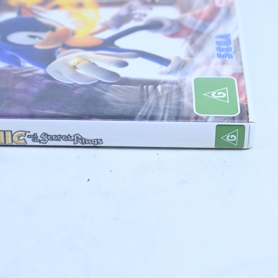 Sonic and the Secret Rings - Nintendo Wii Game + Manual - PAL - MINT DISC!
