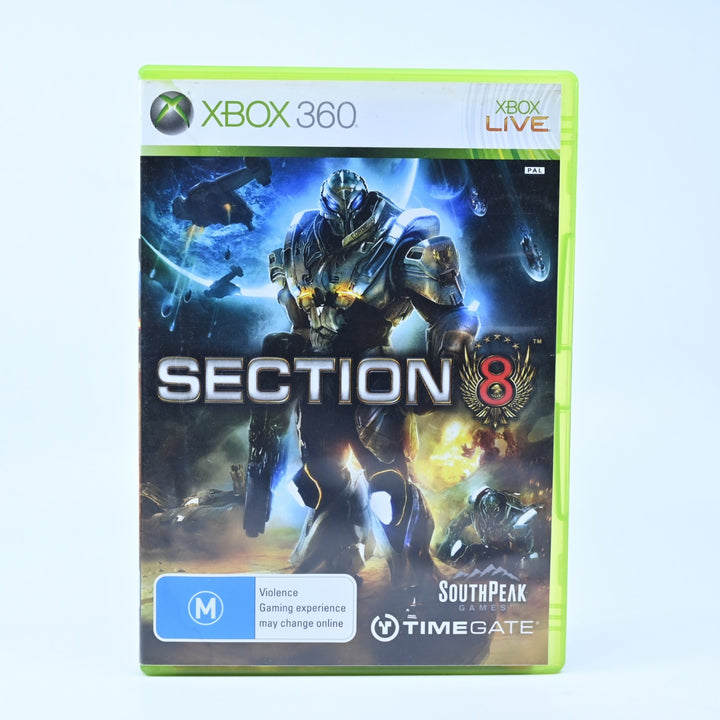 Section 8 - Xbox 360 Game + Manual - PAL - MINT DISC!