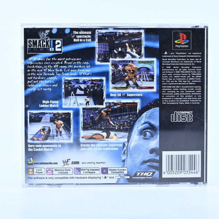 WWF Smackdown 2 - Sony Playstation 1 / PS1 Game + Manual - PAL