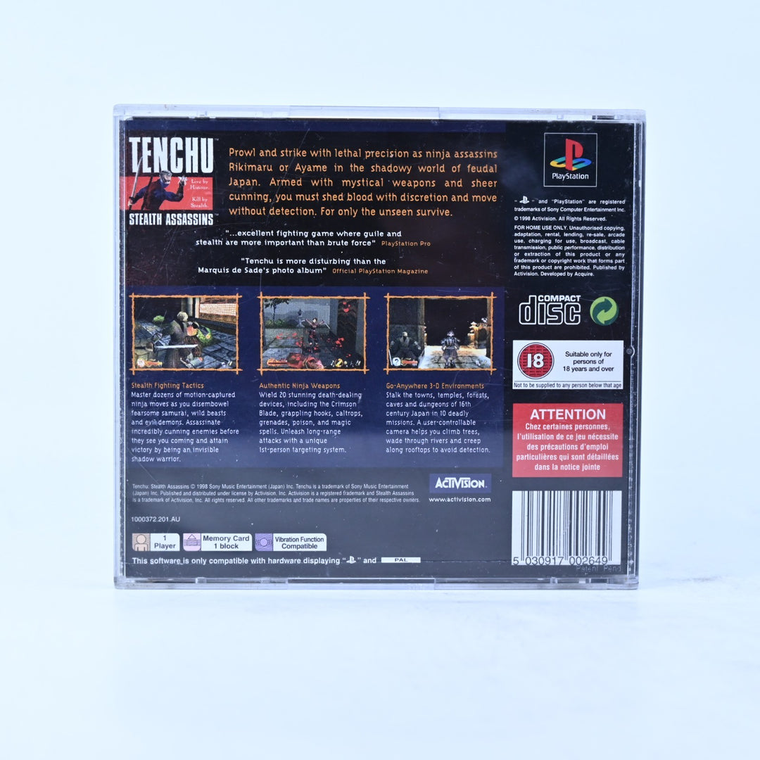 Tenchu: Stealth Assassins - Sony Playstation 1 / PS1 Game + Manual - PAL