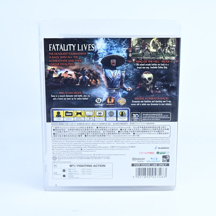 Mortal Kombat - Sony Playstation 3 / PS3 Game + Manual - FREE POST!