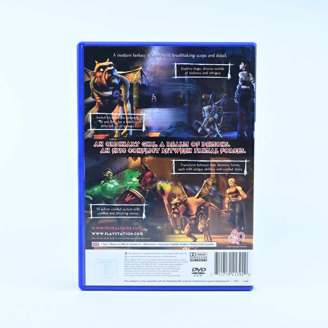 Primal - Sony Playstation 2 / PS2 Game + Manual - PAL - MINT DISC!