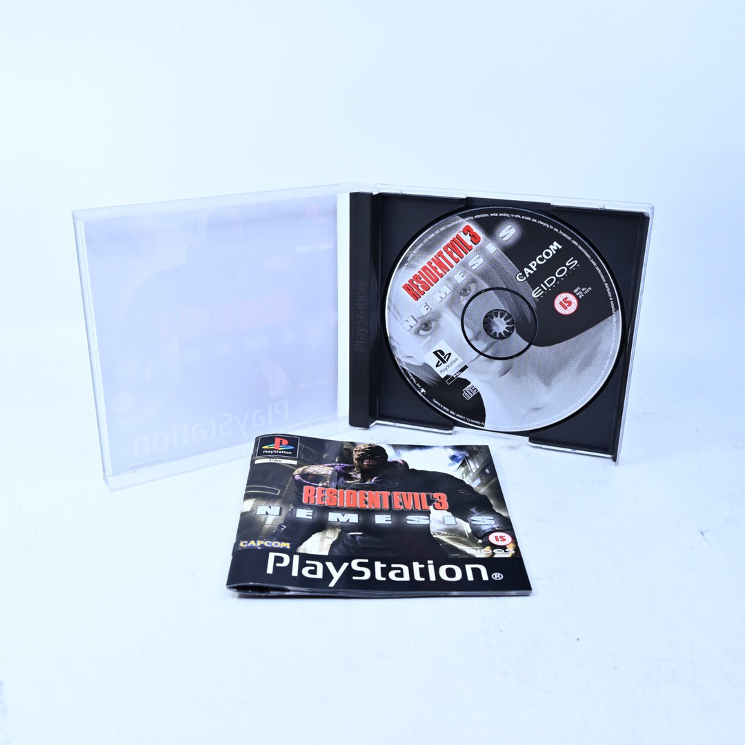 Resident Evil 3 Nemesis - Sony Playstation 1 / PS1 Game + Manual - PAL