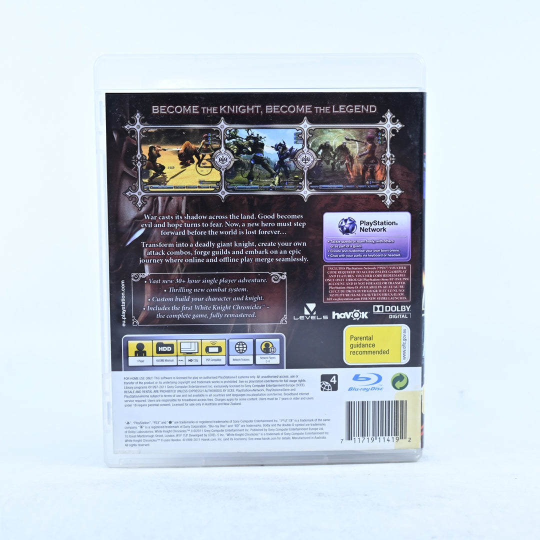 White Knight Chronicles ll - Sony Playstation 3 / PS3 Game + Manual - MINT DISC!