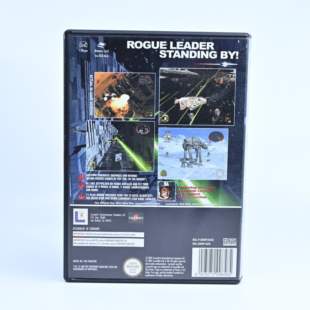 Star Wars Rogue Squadron II Rogue Leader - Nintendo Gamecube Game + Manual