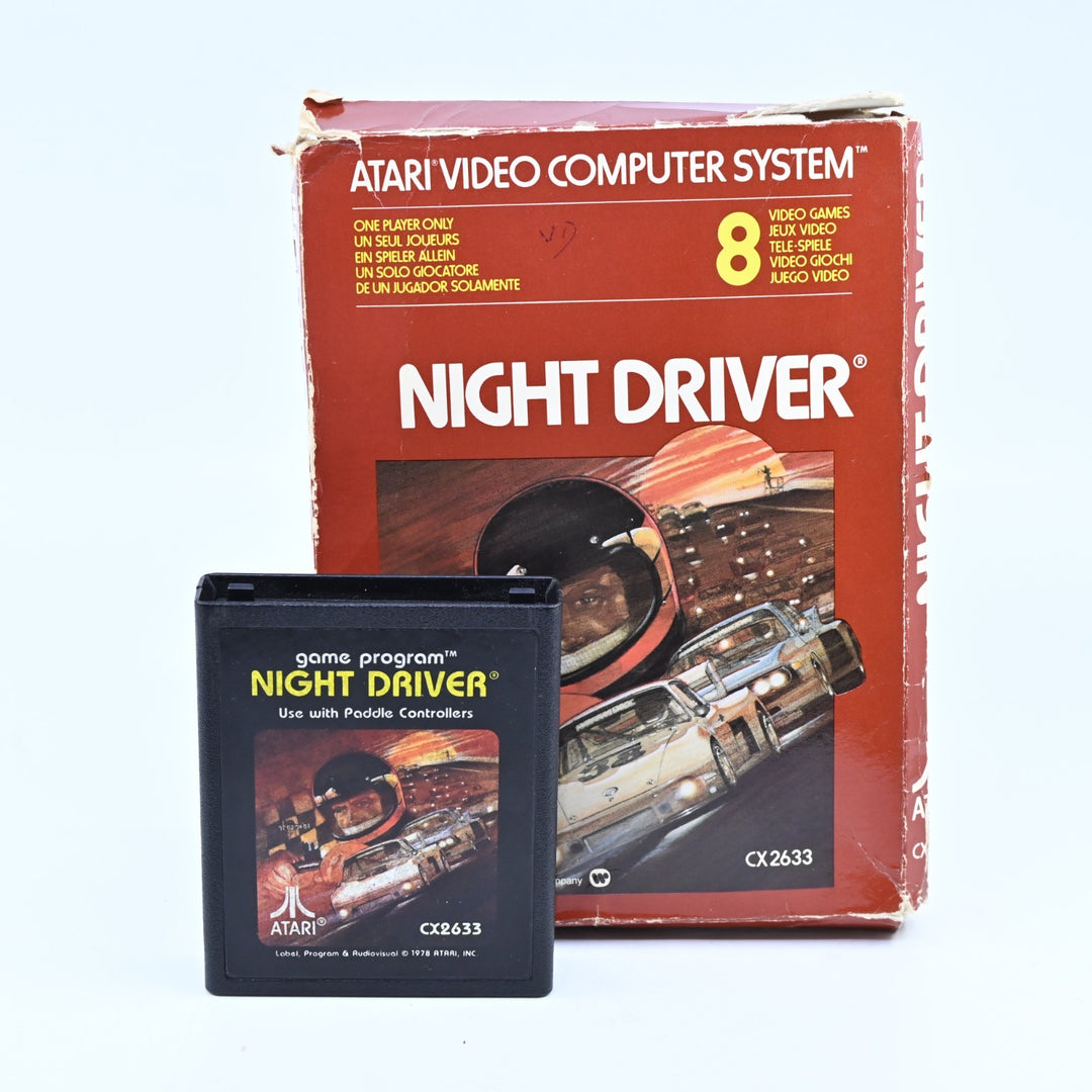 Night Driver - Atari 2600 Boxed Game - No Manual - PAL - FREE POST!