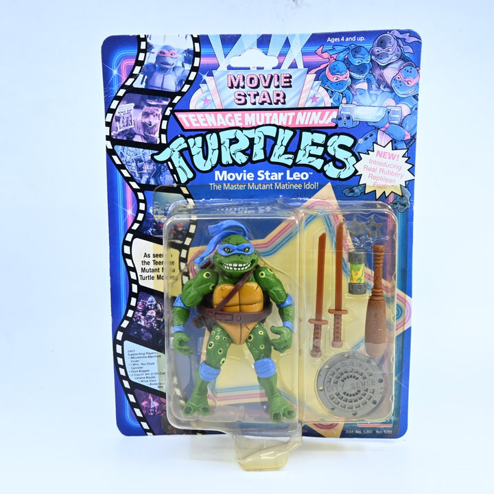Movie Star Leo Teenage Mutant Ninja Turtles / TMNT Playmates 1980's Figure Toy