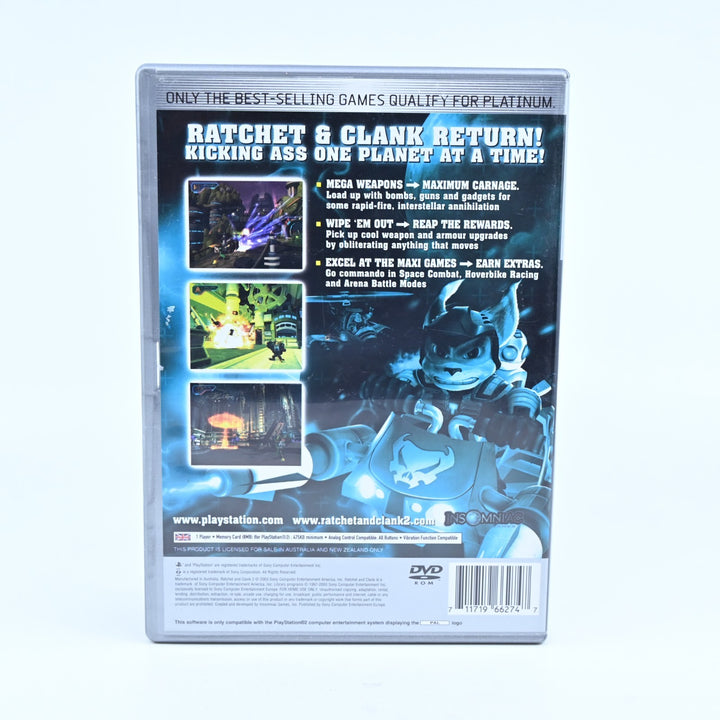 Ratchet & Clank 2: Locked and Loaded - PS2 Game + Manual - PAL - MINT DISC!