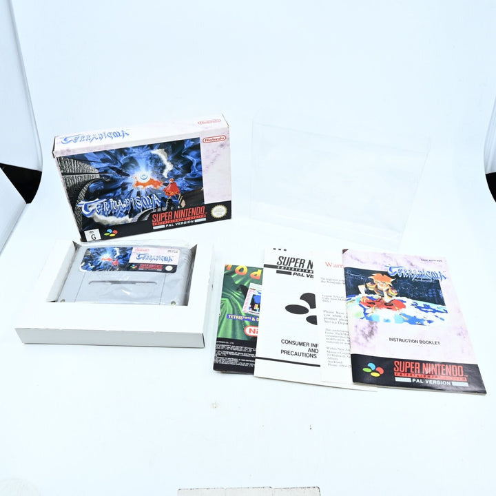 AS NEW! Terranigma - Super Nintendo / SNES Game - PAL - FREE POST!