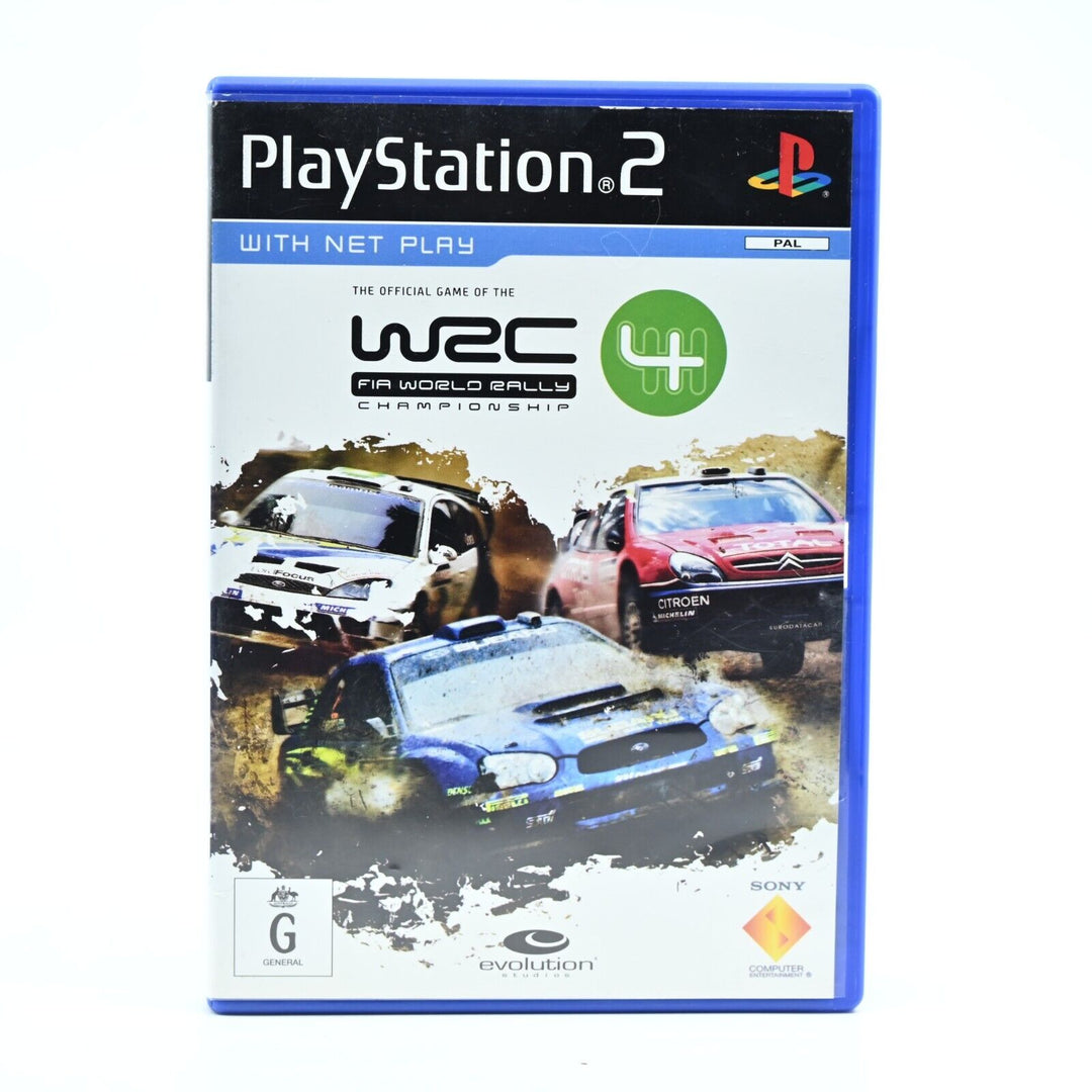 WRC 4: Fia World Rally Championship - Sony PS2 + Manual - PAL - MINT DISC!