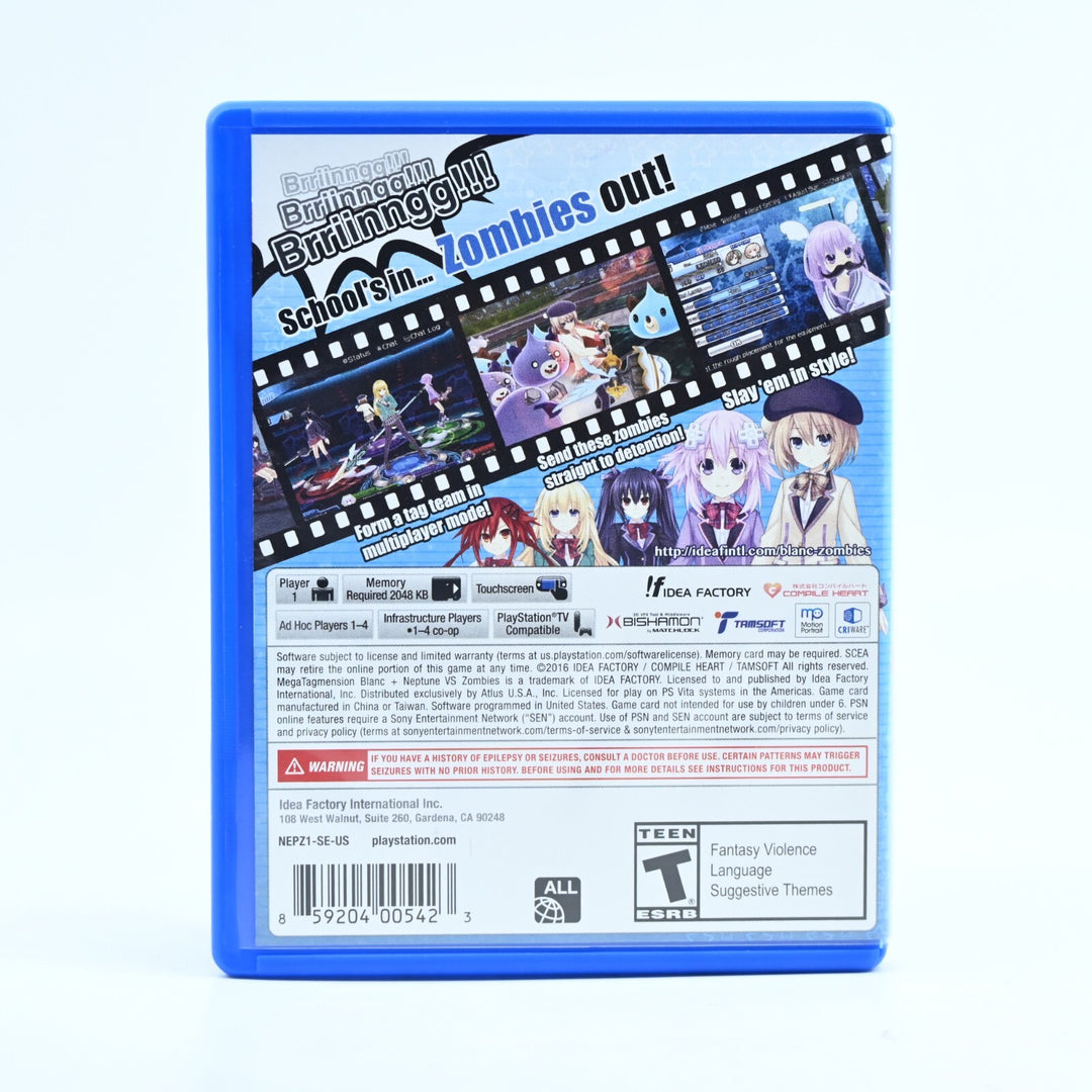 Mega Tagmension Blanc + Neptune vs Zombies - Sony PS Vita Game - NTSC-U/C -  FRE