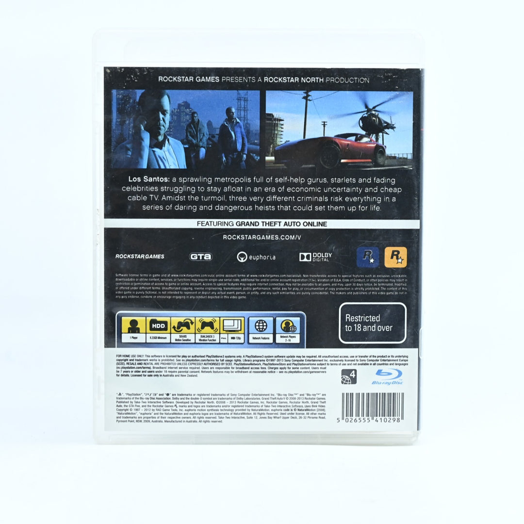 Grand Theft Auto V - No Manual - Sony Playstation 3 / PS3 Game - FREE POST!