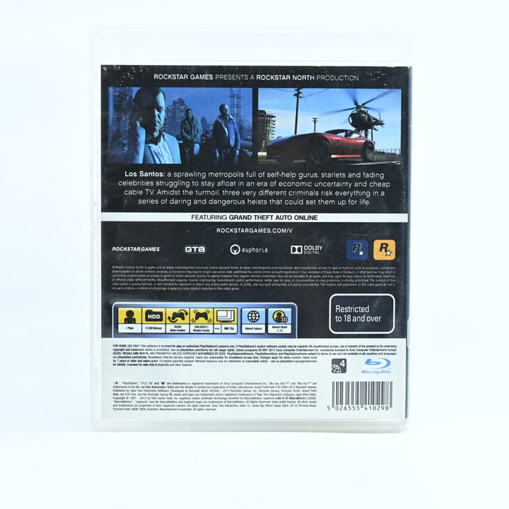 Grand Theft Auto V - No Manual - Sony Playstation 3 / PS3 Game - FREE POST!