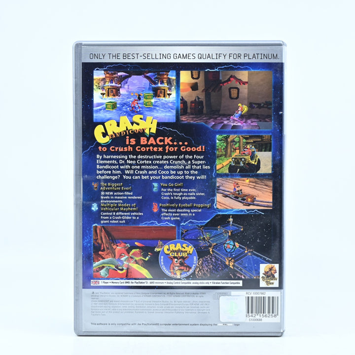 Crash Bandicoot: The Wrath of Cortex - Sony Playstation 2 / PS2 Game + Manual