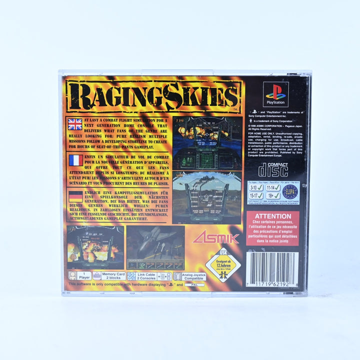 Raging Skies - Sony Playstation 1 / PS1 Game + Manual - PAL - MINT DISC!